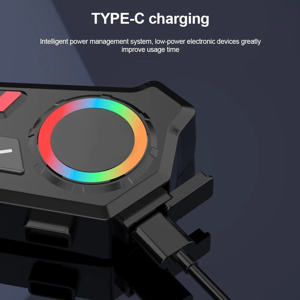 Wireless Helmet Earphones with RGB Light & GPS for Bikers in Pakistan