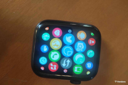 Stylish Black Smart Watch with Fast Charging & Bluetooth