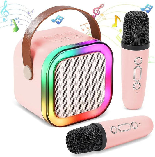 Portable LED Wireless Speaker Pink ABS