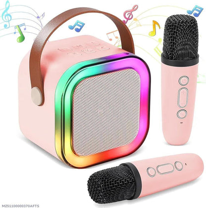 Portable LED Wireless Speaker Pink ABS