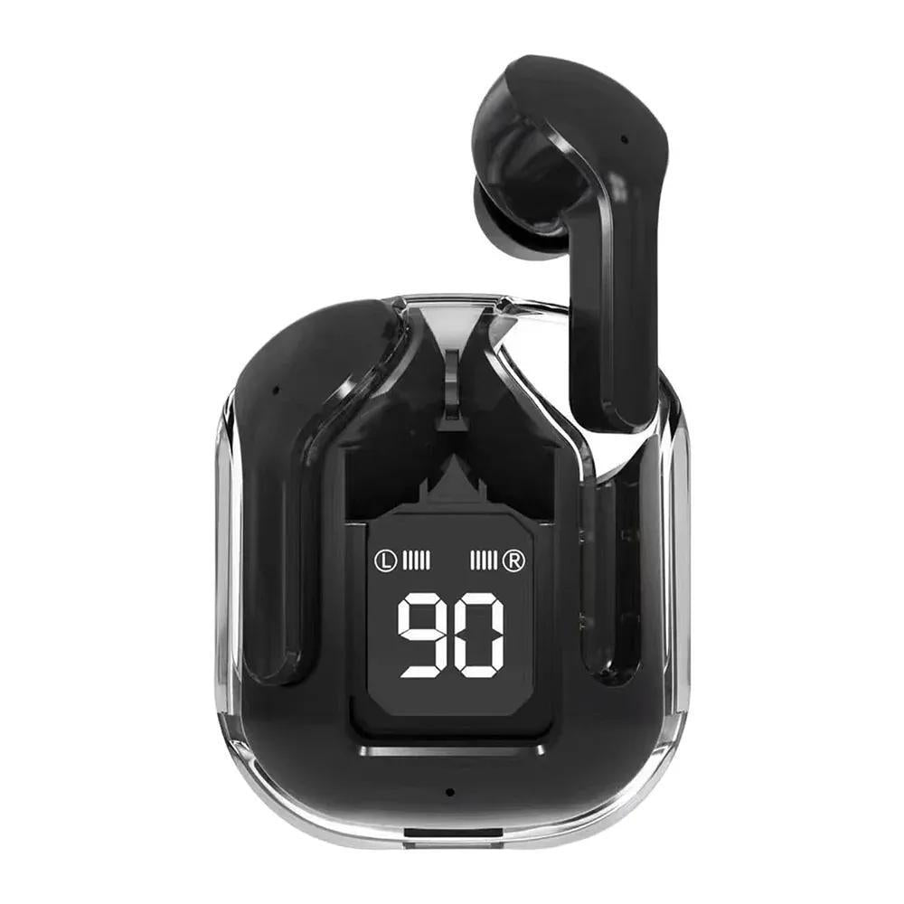 Premium Black Digital Battery Earbuds for Daily Use