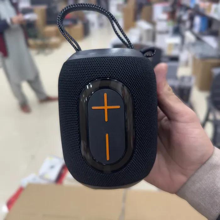 Portable Bluetooth Speaker with Voice Control & Carry Strap