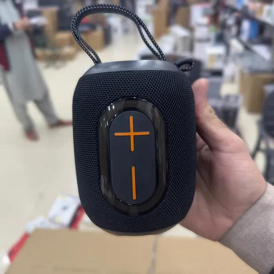 Portable Bluetooth Speaker with Voice Control & Carry Strap