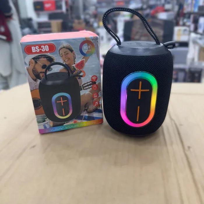 Portable Bluetooth Speaker with Voice Control & Carry Strap