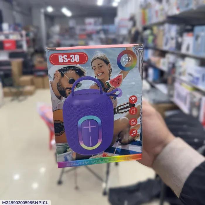 Portable Bluetooth Speaker with Voice Control & Carry Strap