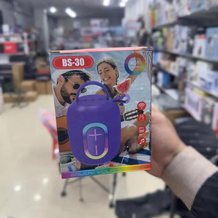 Portable Bluetooth Speaker with Voice Control & Carry Strap