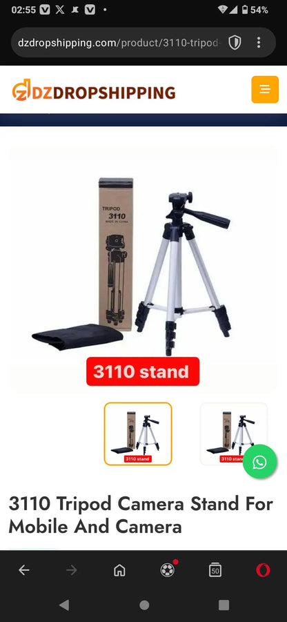 3110 Foldable Tripod Stand for Mobile & DSLR Camera