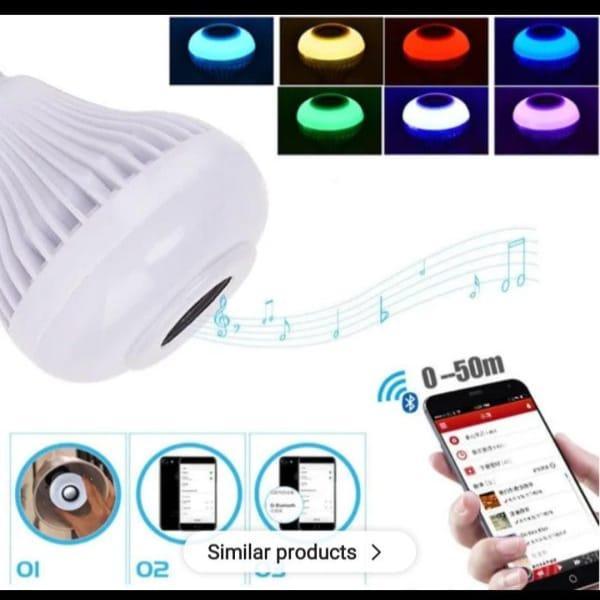 Bluetooth Music Light Bulb with 13 Colors & Remote Control