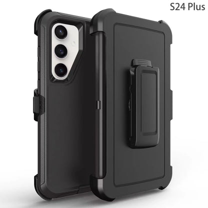 Samsung S24 Plus Rugged Back Clip Case Black