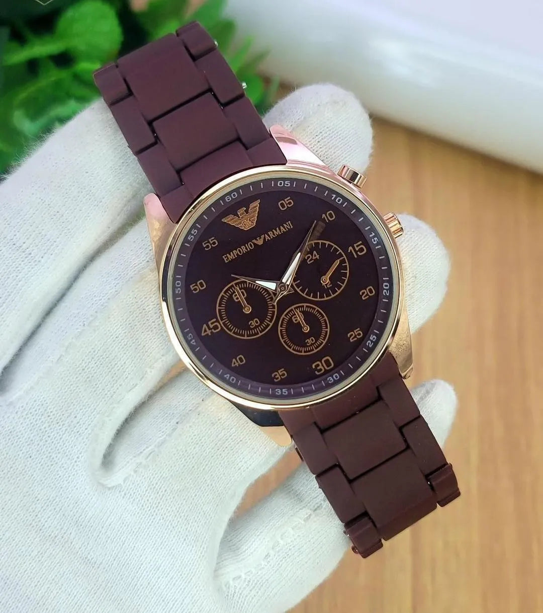 Chronograph watches with Stainless steel strap