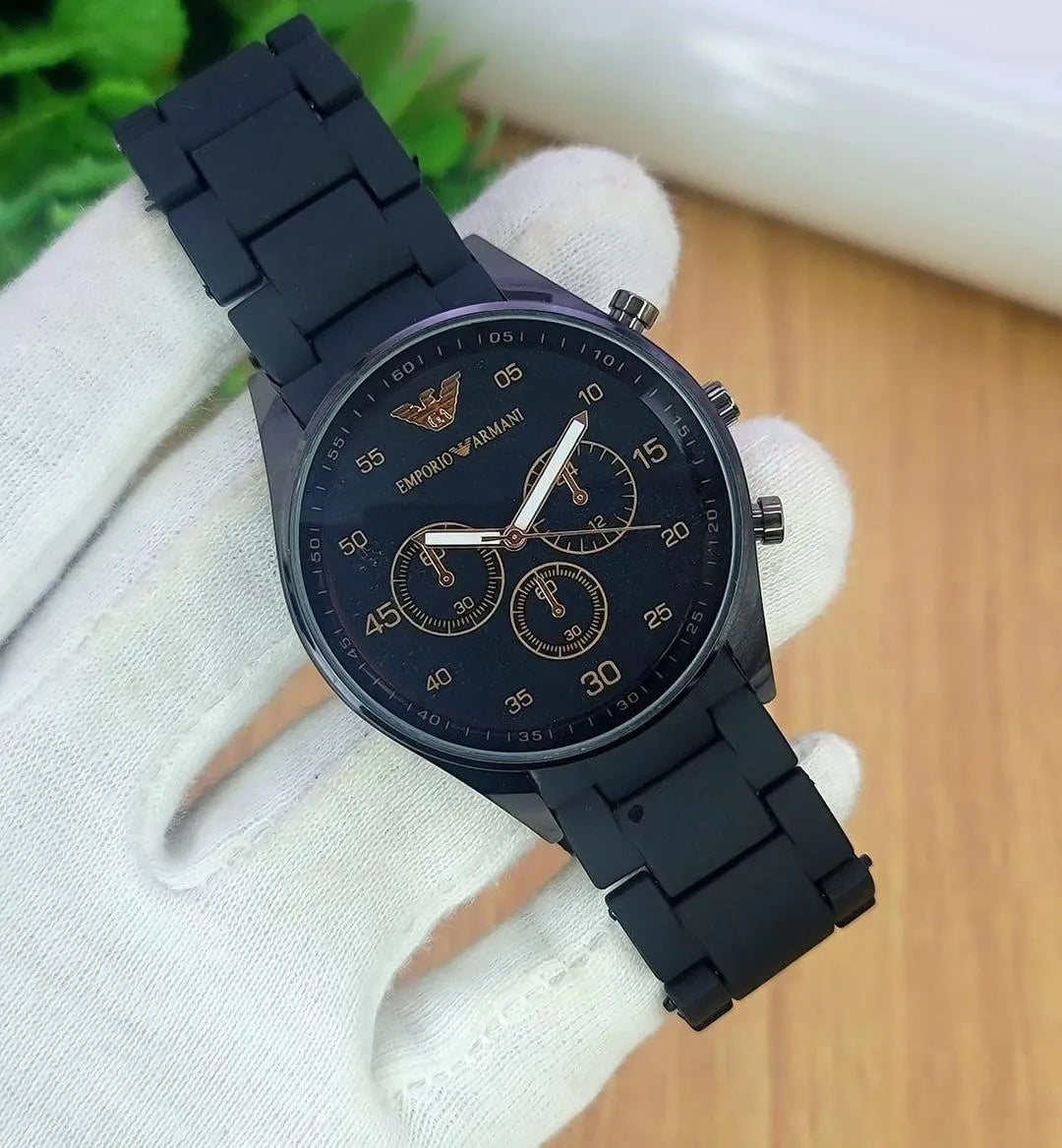 Chronograph watches with Stainless steel strap